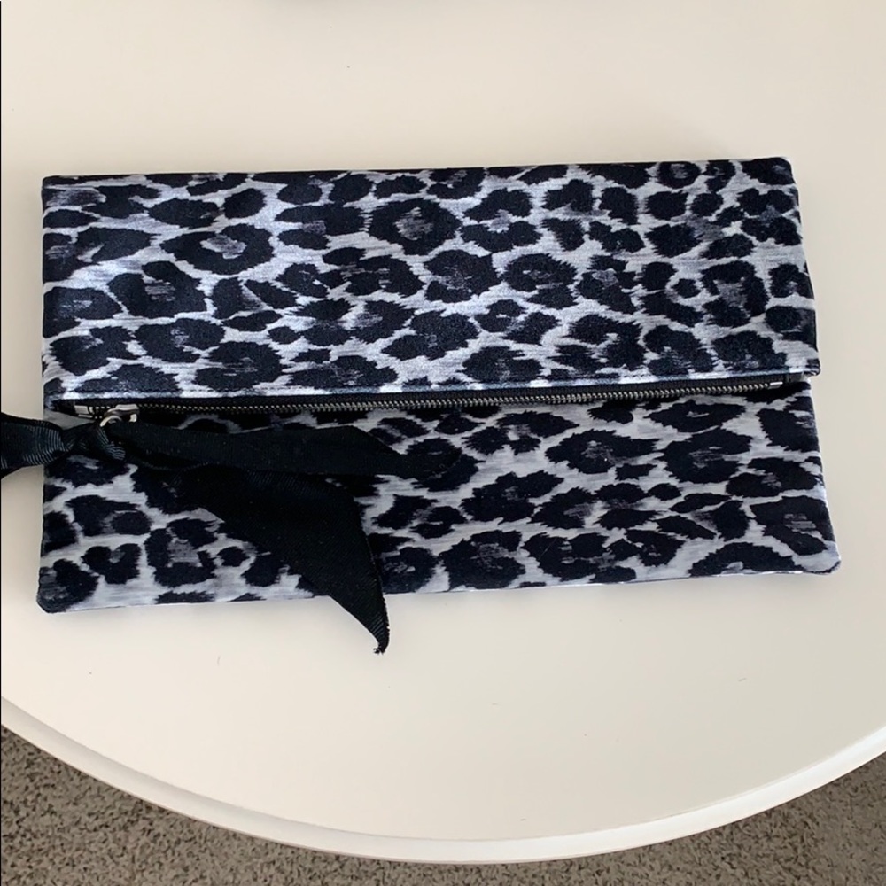 NWT Jcrew leopard clutch